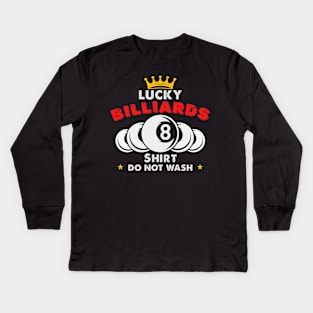 8 Ball 8 Pool Lucky Billiards Kids Long Sleeve T-Shirt